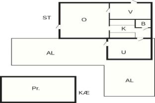 Modern Cottage with Deck in Sandskogen
