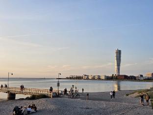 Modern Cottage with Deck in Sandskogen